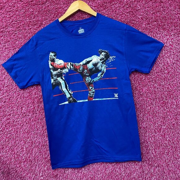 WWE Shawn Michaels The Heartbreak Kid HBK Sweet Chin Music Kick T-Shirt Small - Picture 3 of 4